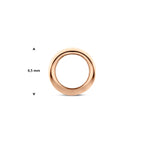 hanger 4,5 mm 14K roségoud - rondje,bolletje,ringetje,draad