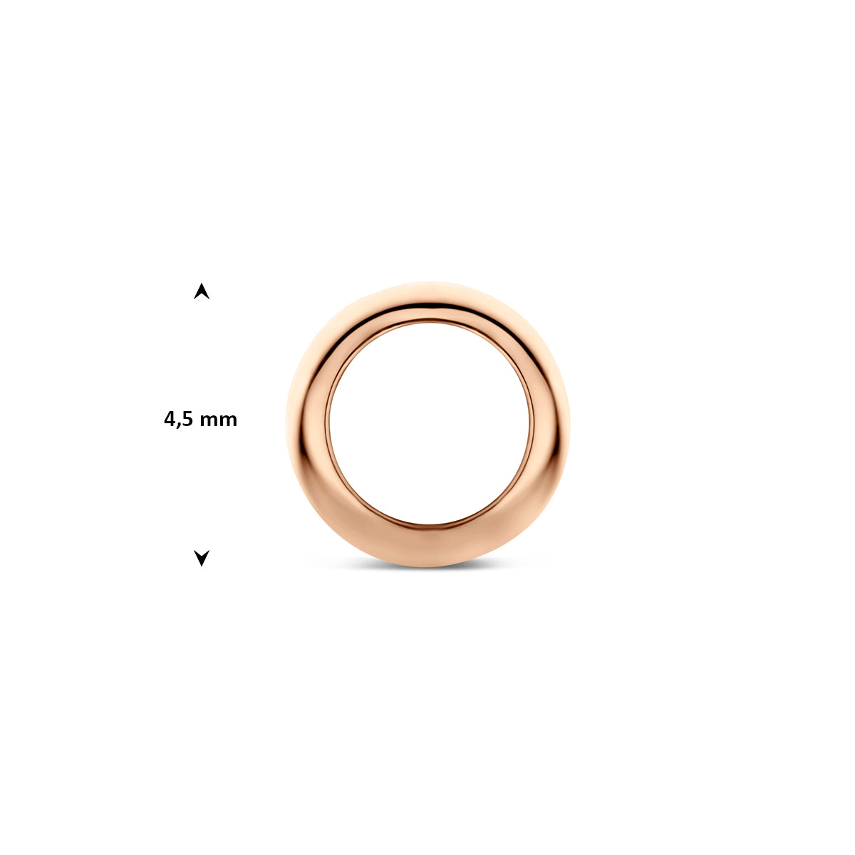 hanger 4,5 mm 14K roségoud - rondje,bolletje,ringetje,draad