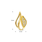 9k hanger zirkonia 12 mm 9K geel