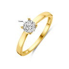 ring zirkonia 3 micron zilver verguld (geel)