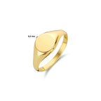 graveerring rond 14K geelgoud
