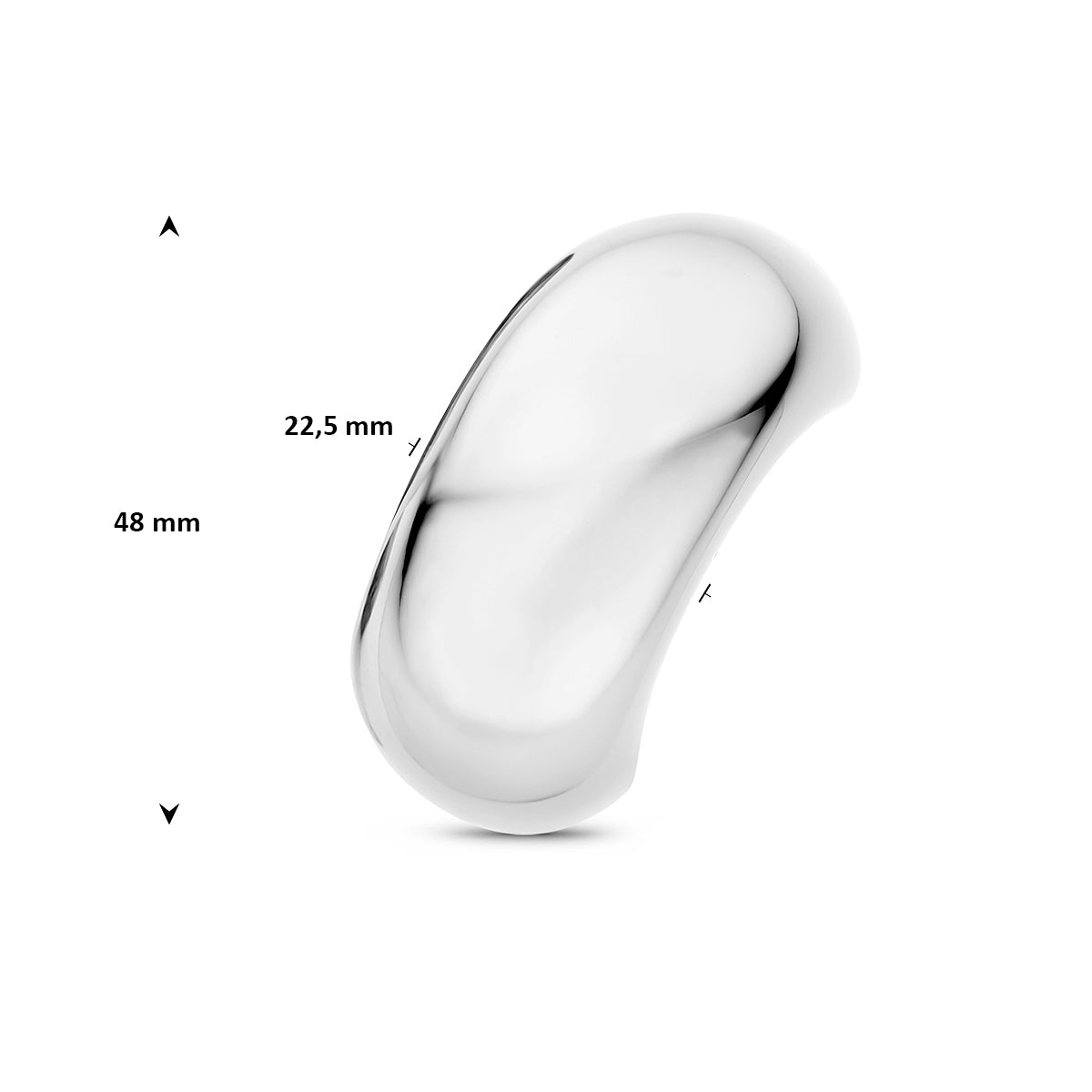 hair cuff 22,5 x 48 edelstaal