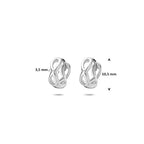 Ohrhänger Infinity Silber rhodiniert