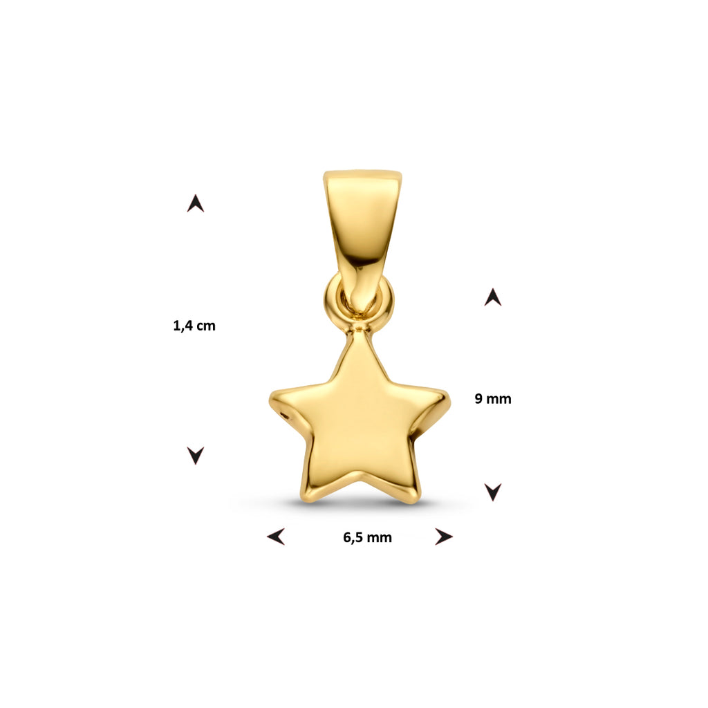 Anhänger Stern 14K Gelbgold