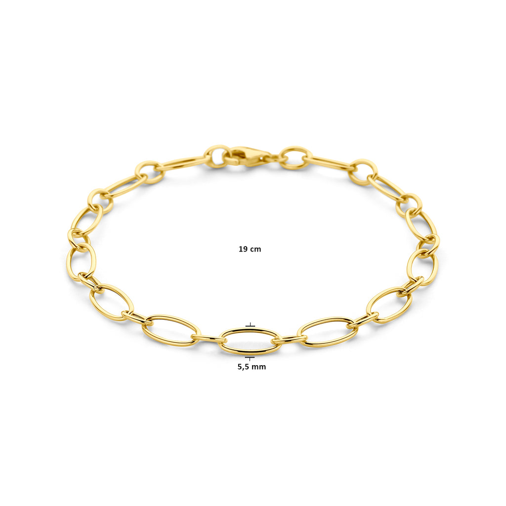 armband 5,5 mm 19 cm 14K geelgoud