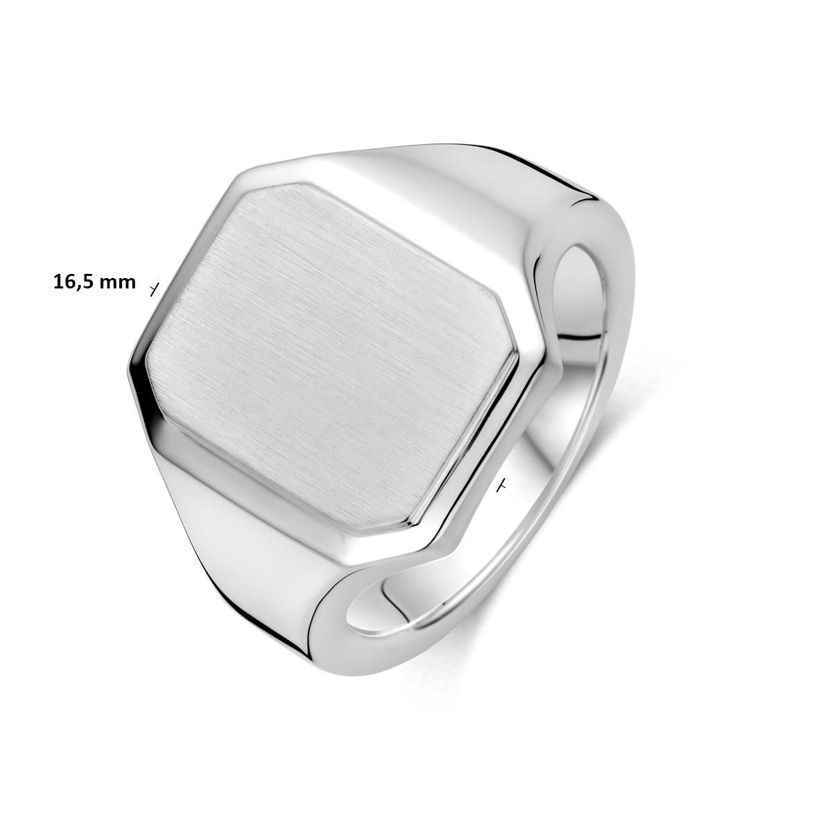 Gravurring Poly/Silber matt weiß
