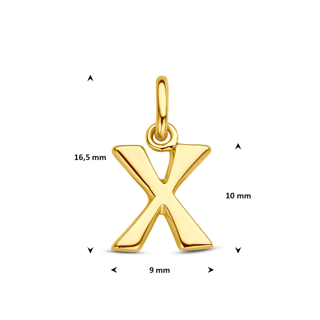 Anhänger Buchstabe 14K Gelbgold