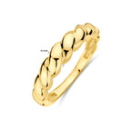 ring gedraaid 14K geelgoud - gedraaid
