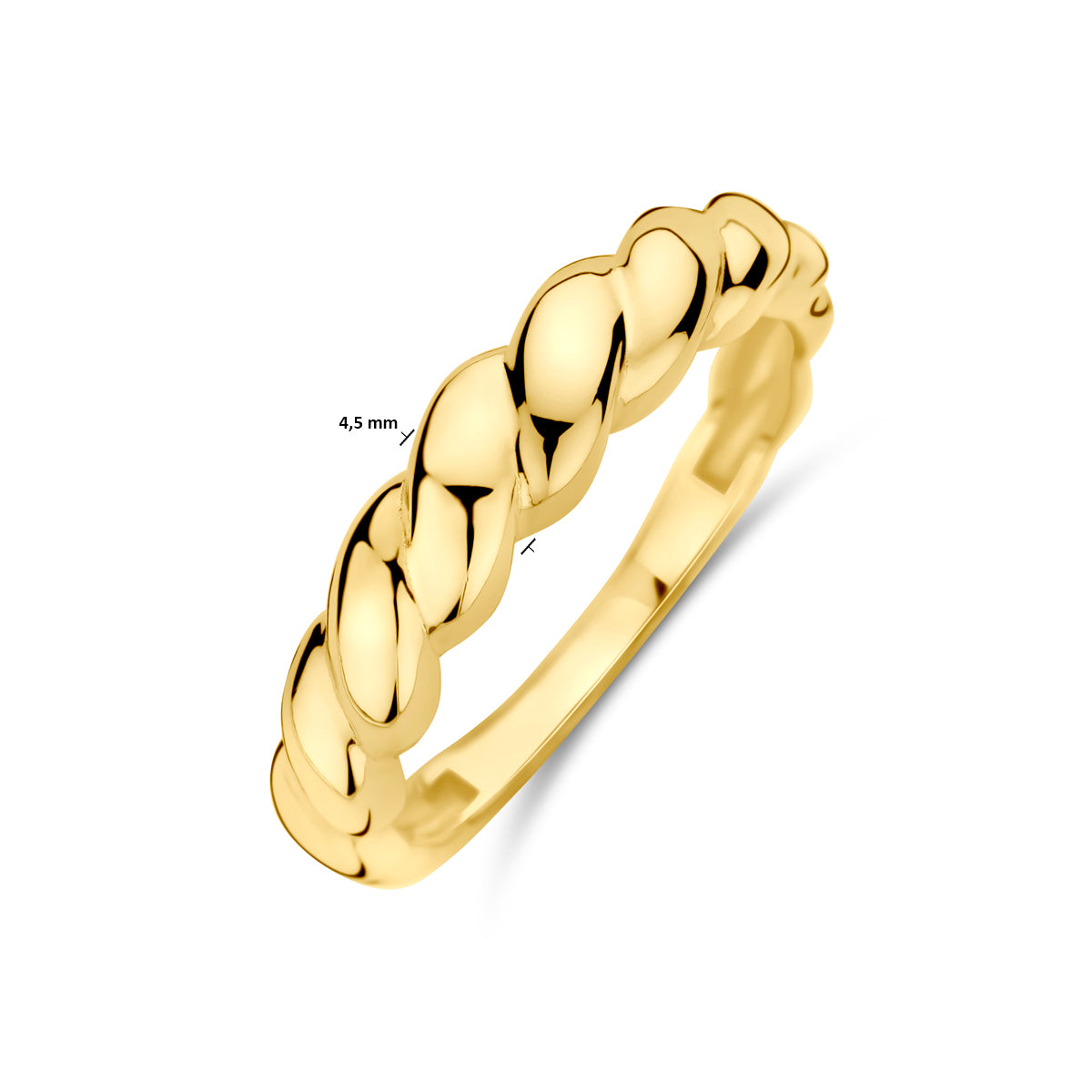 ring gedraaid 14K geelgoud - gedraaid