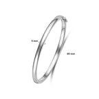 bangle scharnier bolle buis 4 x 60 mm zilver wit