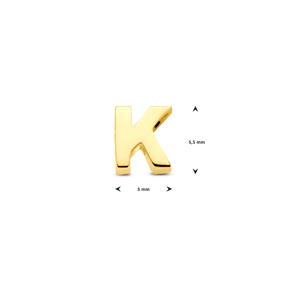 Anhänger Buchstabe 14K Gelbgold