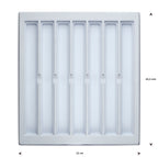 opmaaktray carrousel 245 x 220 mm wit pos materialen