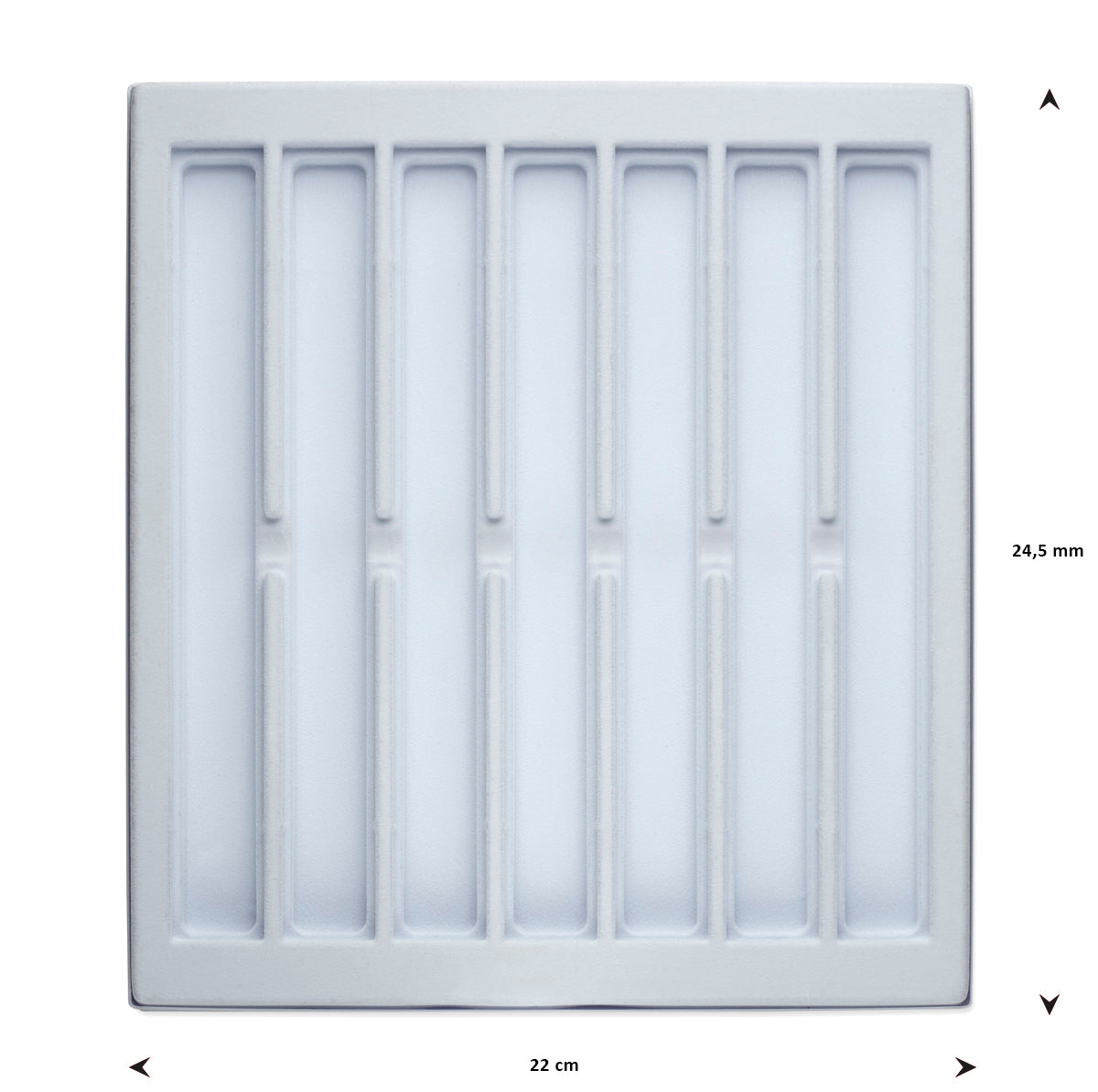 opmaaktray carrousel 245 x 220 mm wit pos materialen