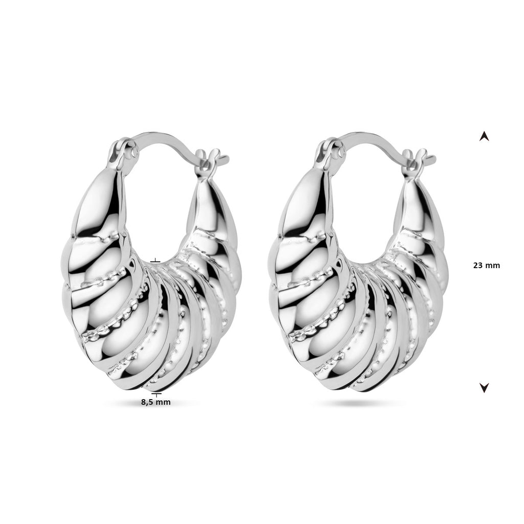 oorringen zilver gerhodineerd