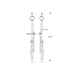 oorhangers zilver gerhodineerd