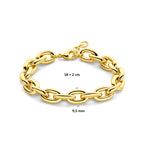 Armband Ionenplattierung 9,5 mm 18 + 2 cm Edelstahl