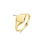 graveerring ovaal 14K geelgoud
