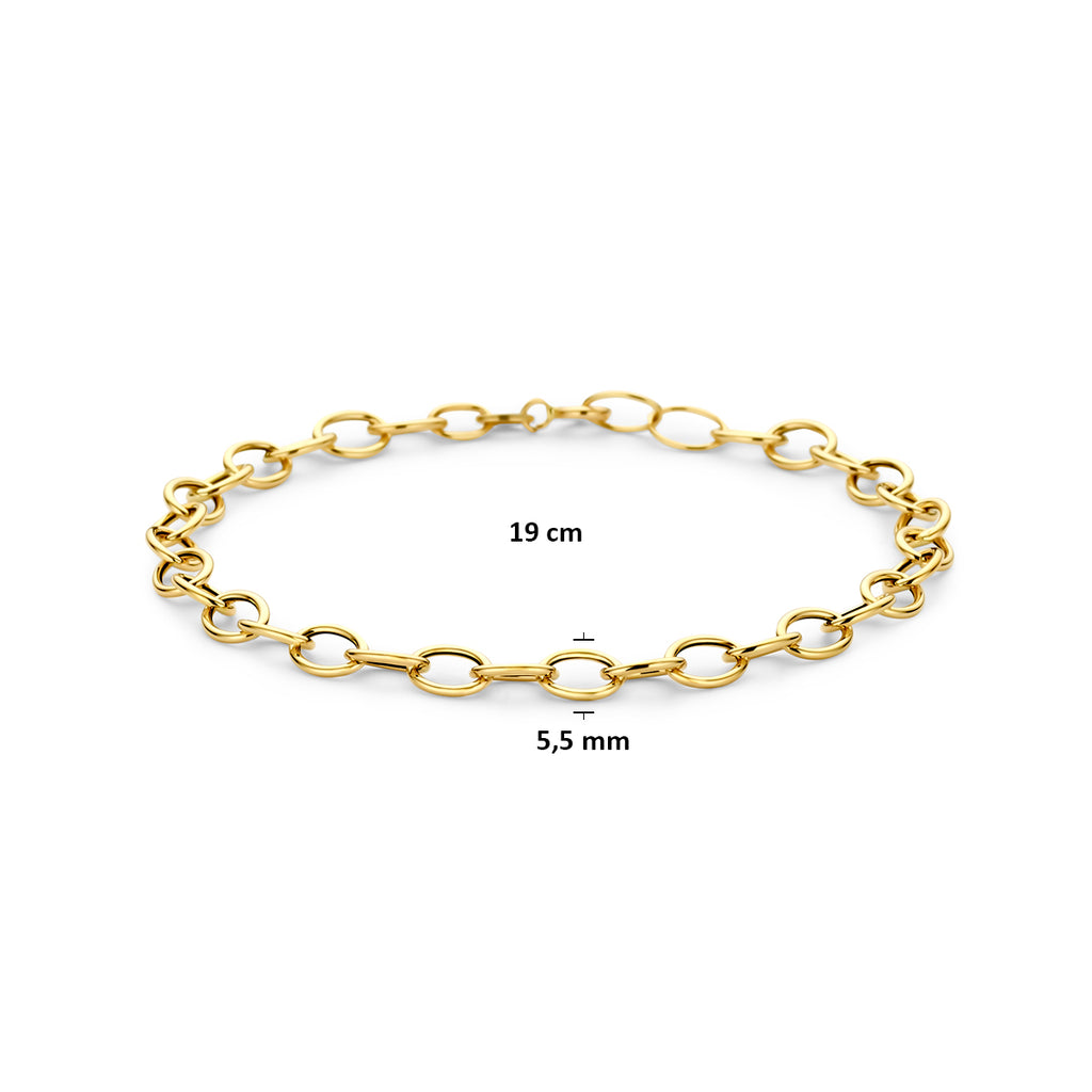 armband 5,5 mm 19 cm 14K geelgoud