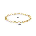 armband 5,5 mm 19 cm 14K geelgoud