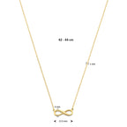 Halskette Infinity 42 - 44 cm 14K Gelbgold
