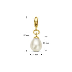 Anhängerperle 9,5 mm 14K Gelbgold