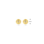 Ohrstecker Zirkonia 4,5 mm 14K Gelbgold