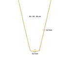9k collier 41 - 43 - 45 cm 9K geel