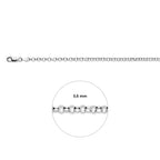 Jasseron 3,6 mm silberweiß