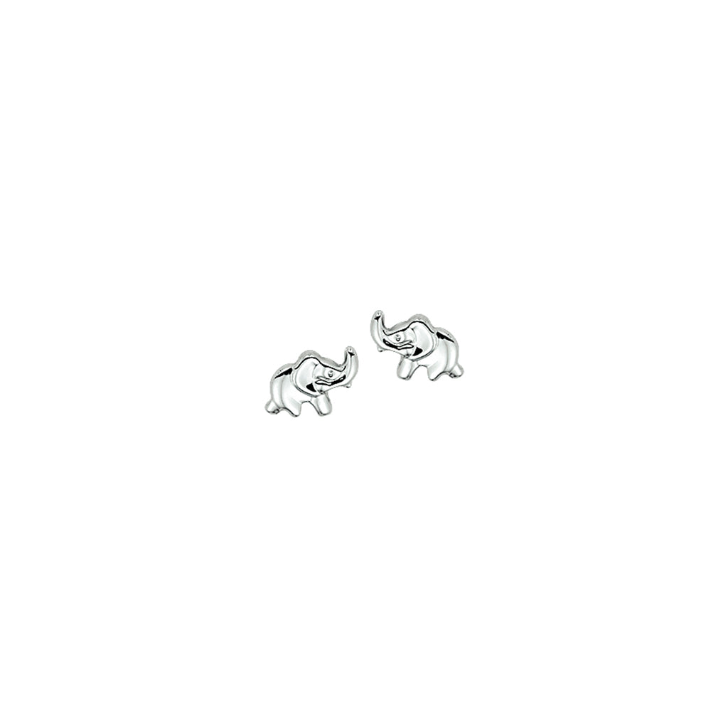 oorknoppen olifant zilver wit