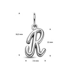 hanger letter zilver gerhodineerd