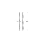 oorhangers zirkonia zilver gerhodineerd
