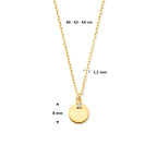 Halskette runder Zirkonia 40 - 42 - 44 cm 14K Gelbgold