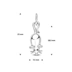 hanger muis zilver wit