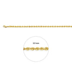 koord 3,9 mm 14K geelgoud