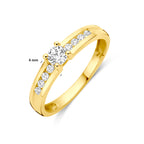 9K Ring Zirkonia 9K Gelb