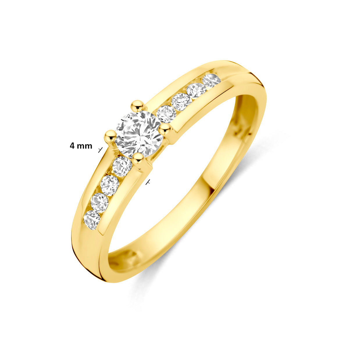 9K Ring Zirkonia 9K Gelb