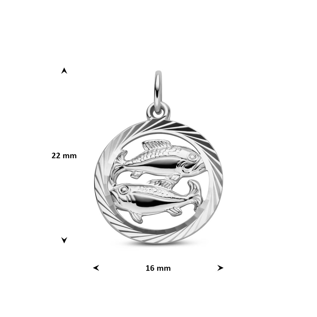 hanger sterrenbeeld gediamanteerd zilver gerhodineerd