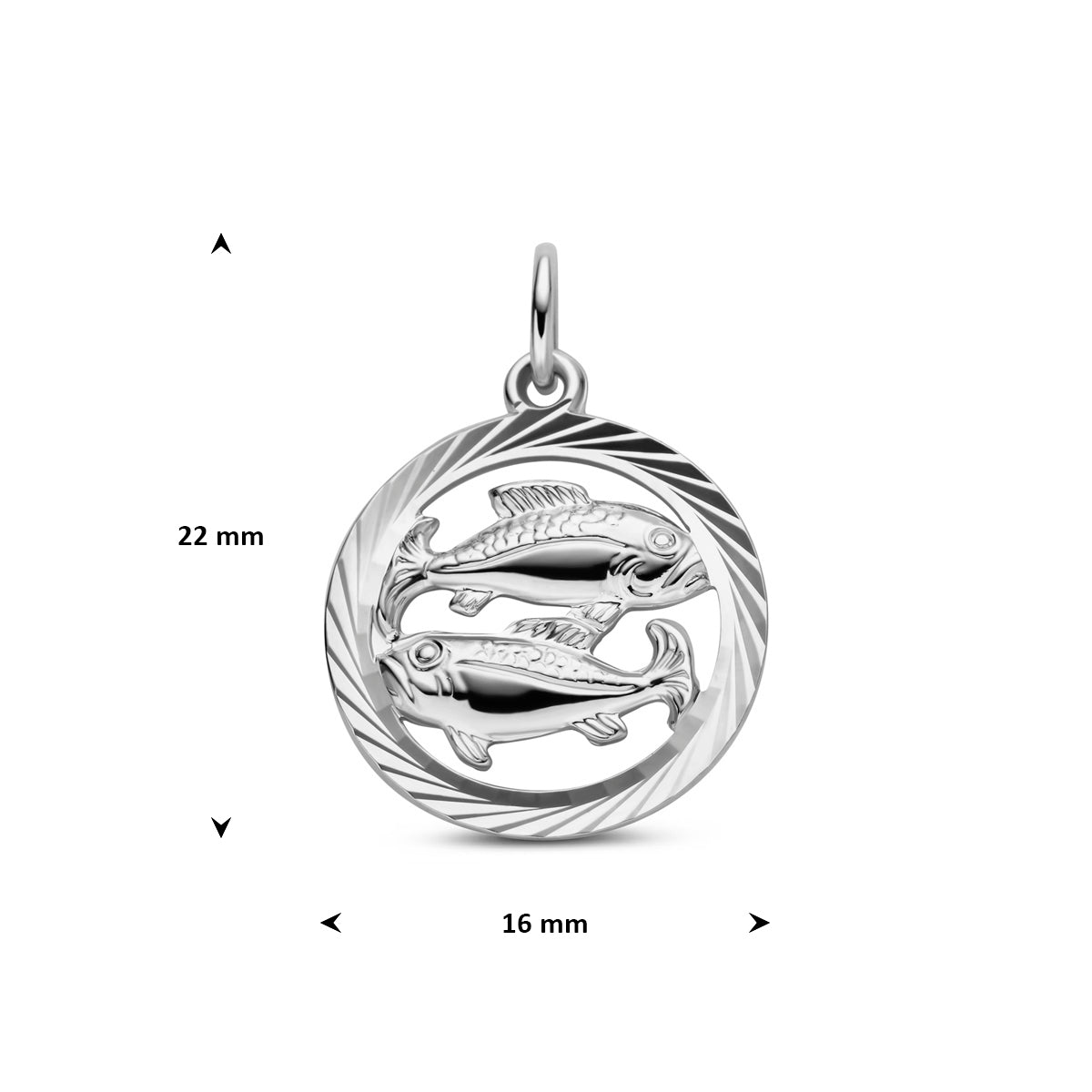 hanger sterrenbeeld gediamanteerd zilver gerhodineerd