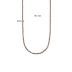 Halskette 3,0 mm 40 + 4 cm 1 Mikron Silber vergoldet (gelb)