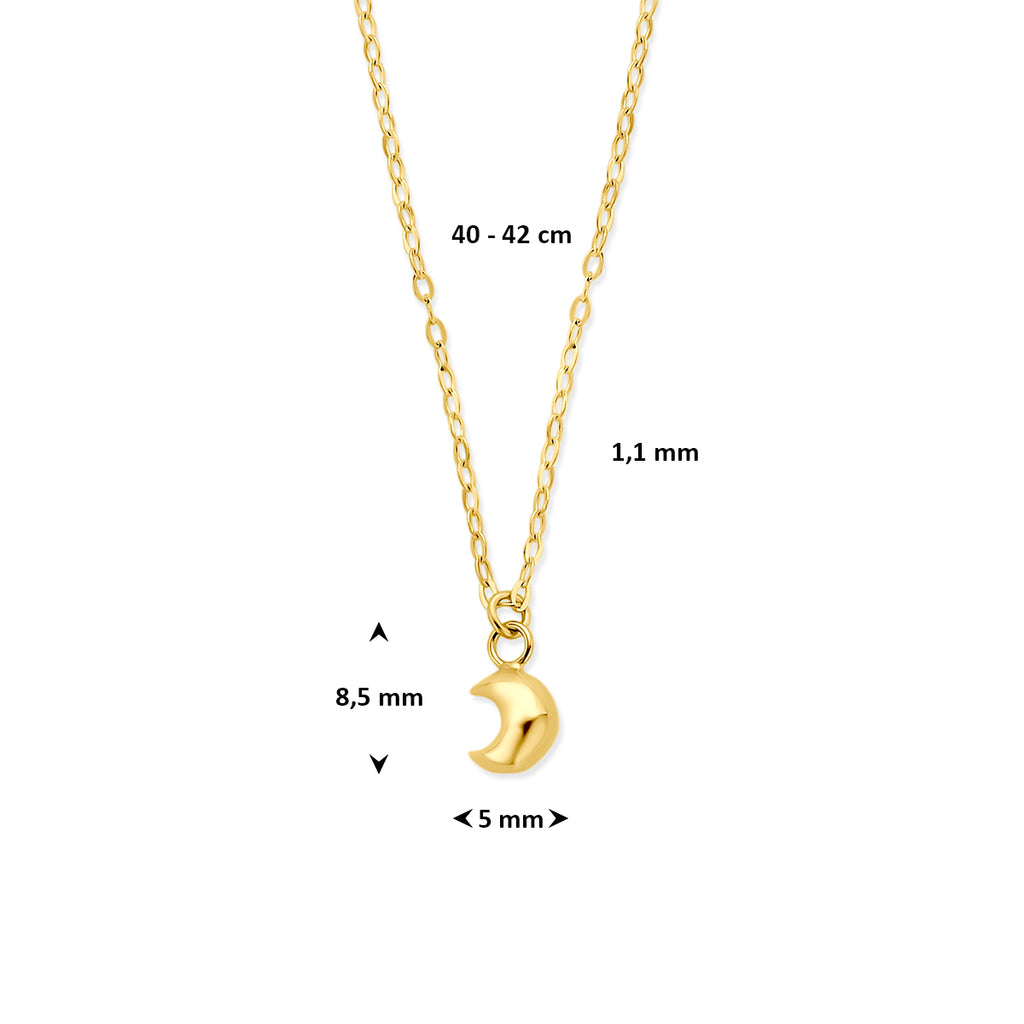 Halskette Mond 40 - 42 cm 14K Gelbgold