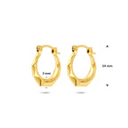Ohrringe lapidiert 14K Gelbgold