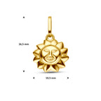 hanger zon 14K geelgoud