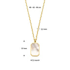 Halskette Perlmutt 40 - 42 - 44 cm 14K Gelbgold