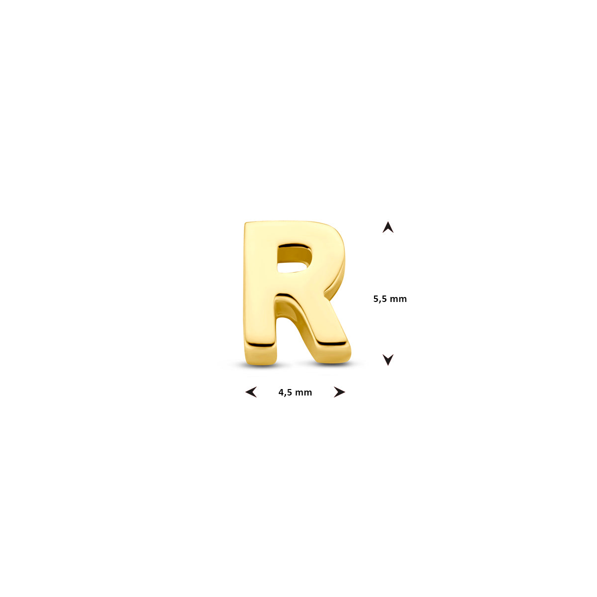 Anhänger Buchstabe 14K Gelbgold