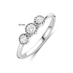 ring zirkonia zilver gerhodineerd