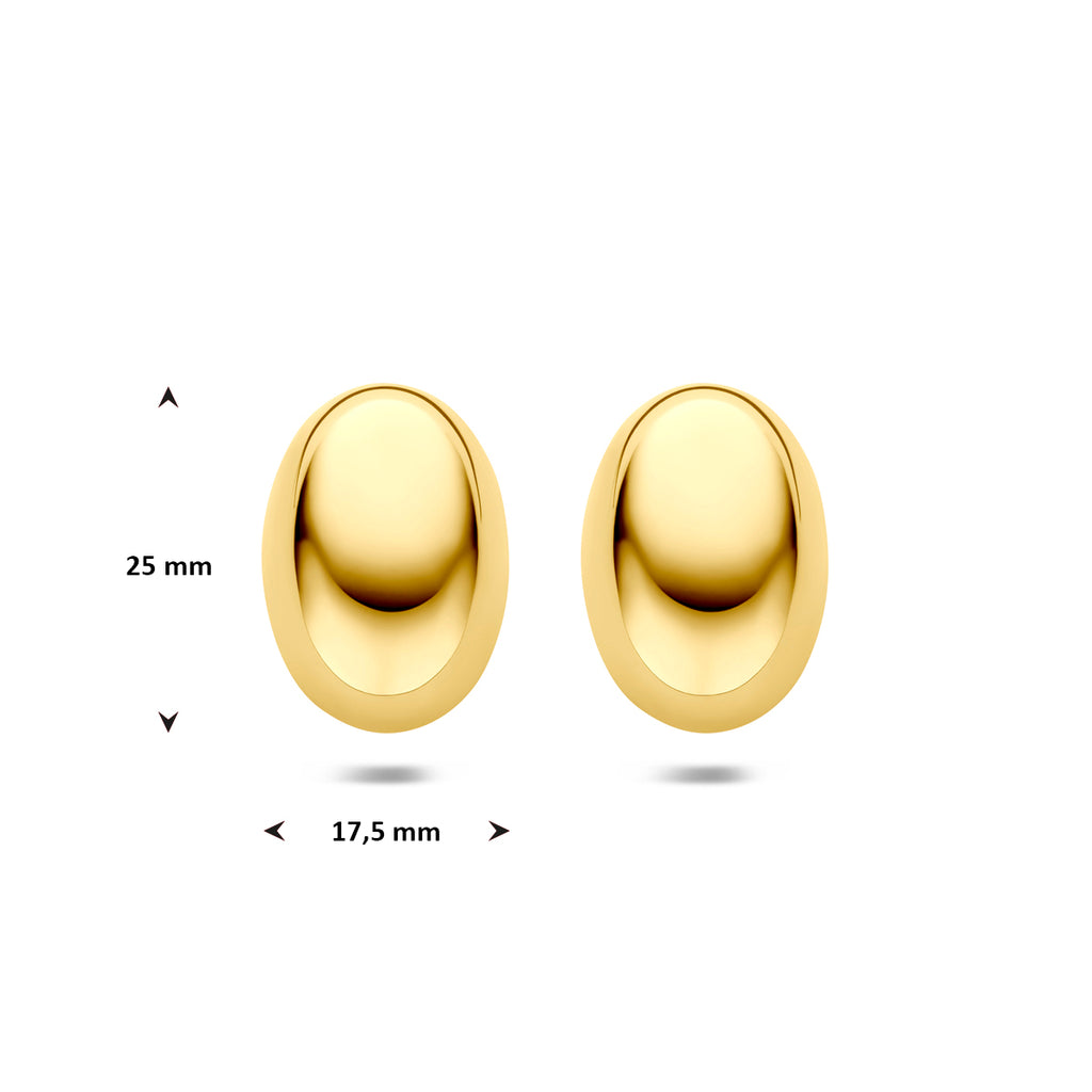 Ohrstecker Ionenbeschichtung 25 mm Edelstahl