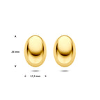 Ohrstecker Ionenbeschichtung 25 mm Edelstahl