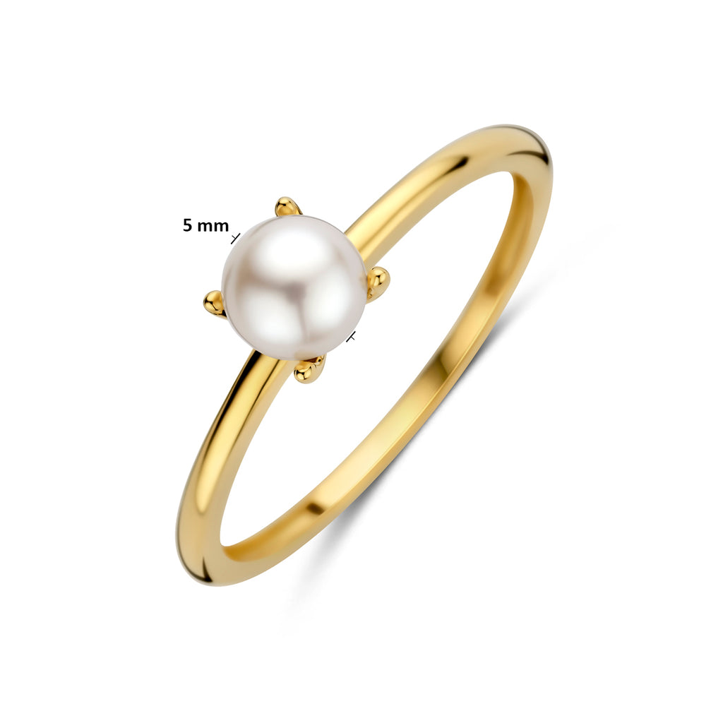Ring Perle 14K Gelbgold