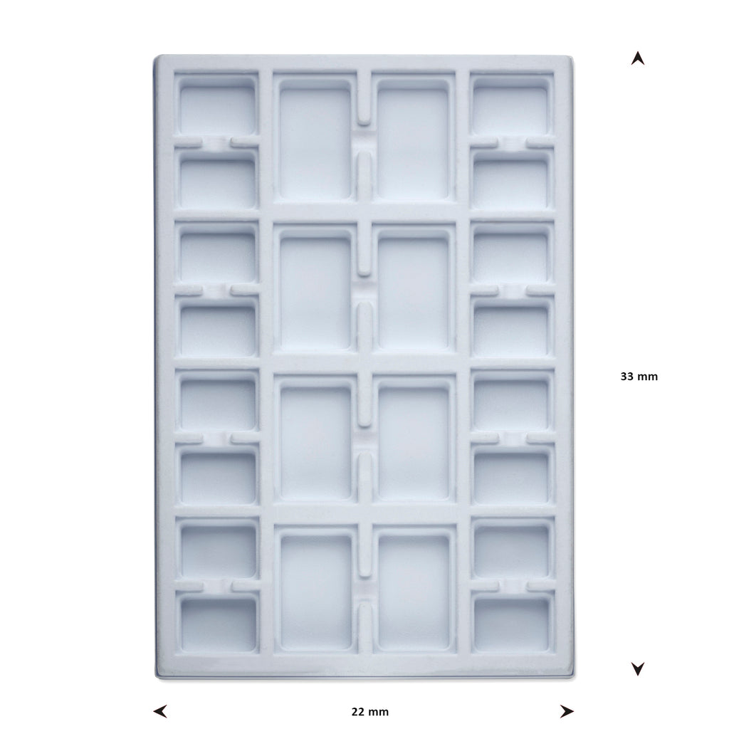 opmaaktray carrousel 330 x 220 mm wit pos materialen