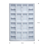 opmaaktray carrousel 330 x 220 mm wit pos materialen